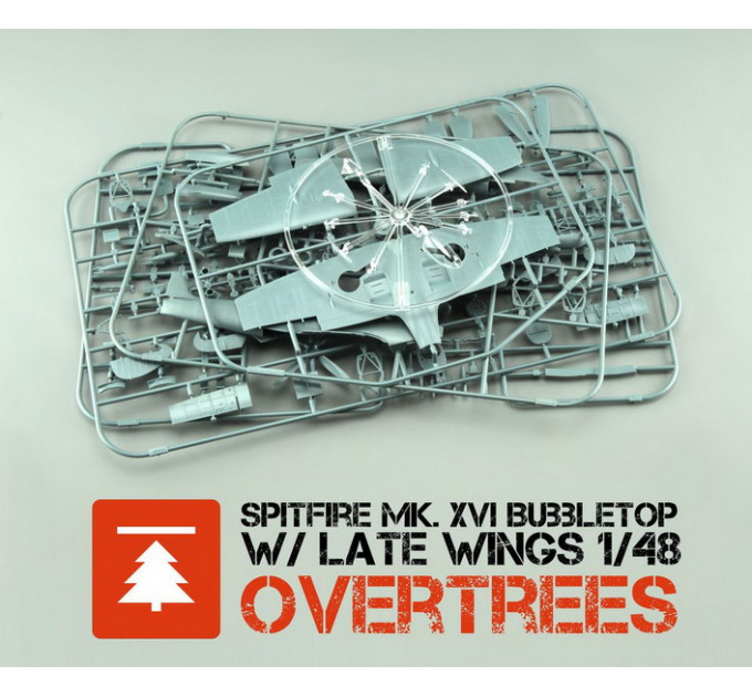 Spitfire Mk. XVI Bubbletop w/ late wings OVERTREES 1/48