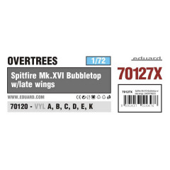 Spitfire Mk. XVI Bubbletop з пізніми крилами OVERTREES 1/72