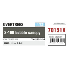 S-199 bubble canopy OVERTREES 1/72