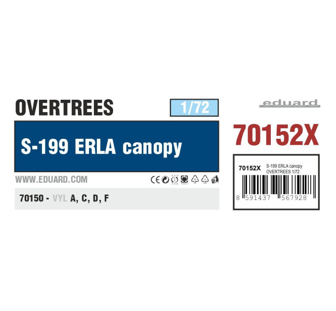S-199 ERLA canopy OVERTREES 1/72