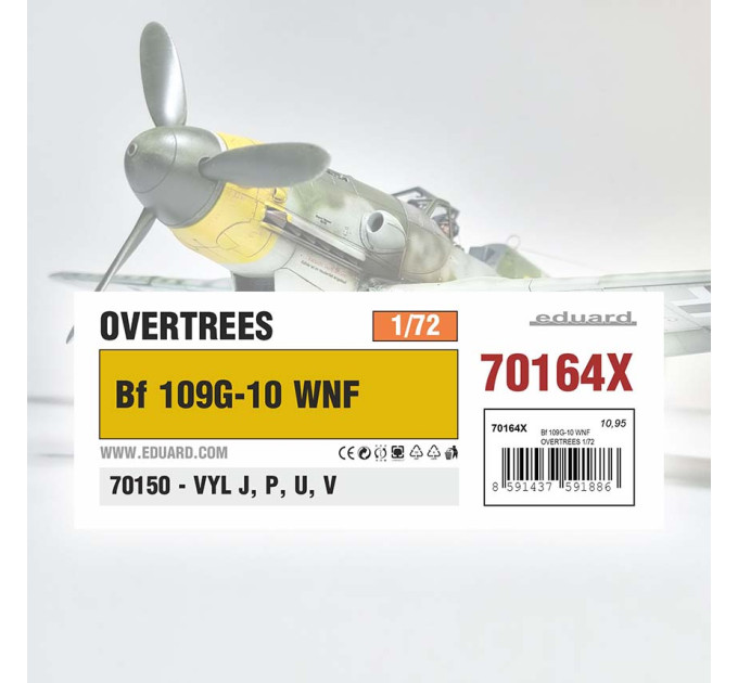 Збірна модель Bf 109G-10 WNF 1/72 Eduard 70164X