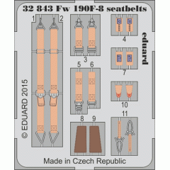Ремені безпеки Fw 190F-8 1/32 Eduard 32843