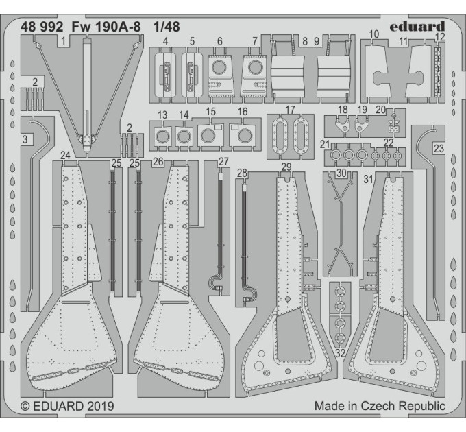 Fw 190A-8 екстер'єр 1/48