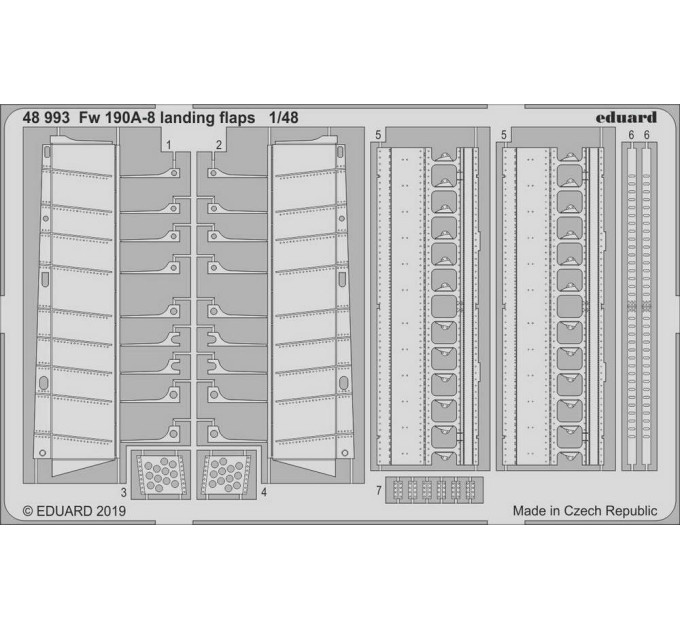 Fw 190A-8 закрылки 1/48