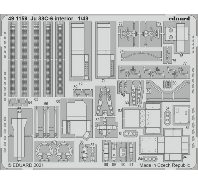 Ju 88C-6 інтер'єр 1/48