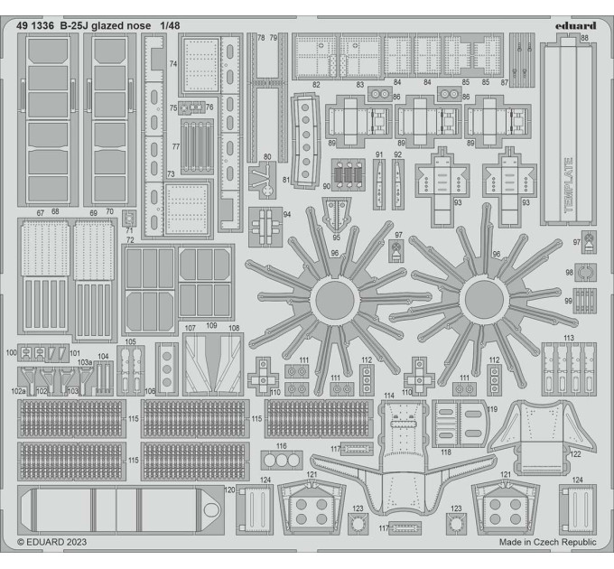 Фототравлення для B-25J 1/48 Eduard 491336