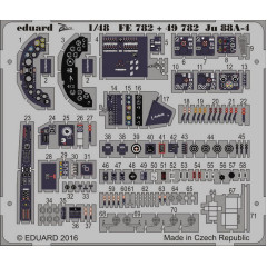 Фототравлення Ju 88A-4 інтер'єр 1/48 Eduard 49782