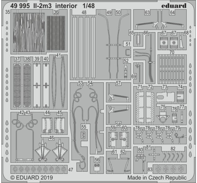 Фототравлення до Іл-2м3 1/48 Eduard 49995