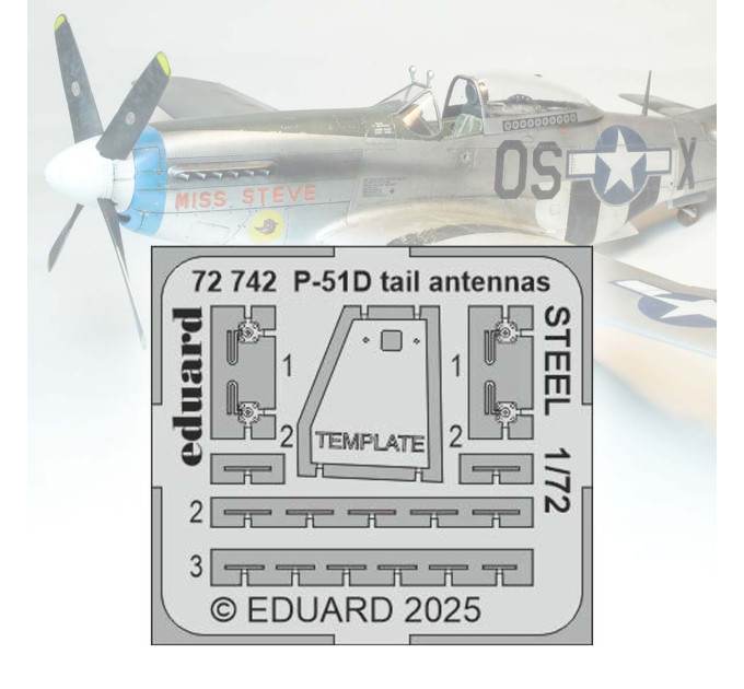 Хвостові антени P-51D 1/72 Eduard 72742