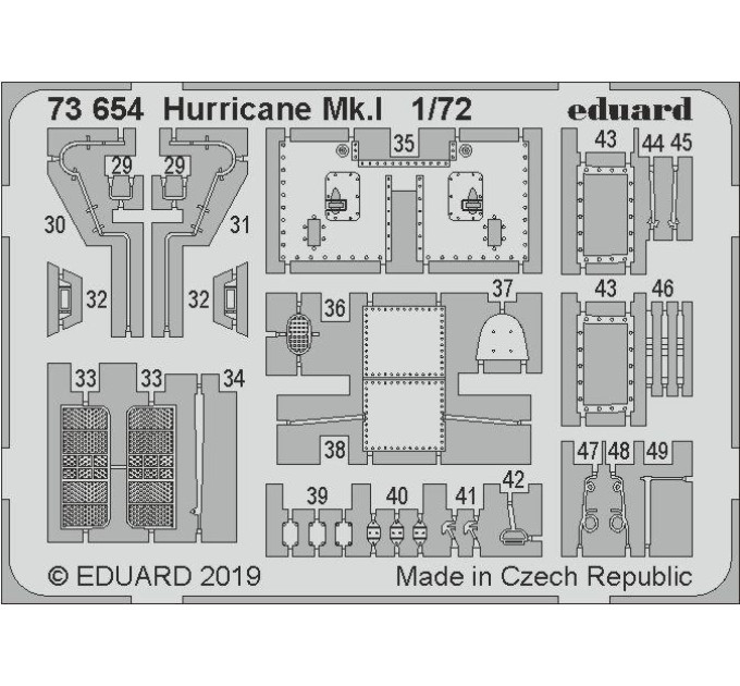 Фототравление для Hurricane Mk. I 1/72