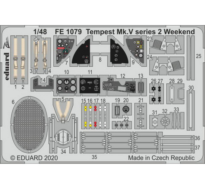 Tempest Mk. V series 2 інтер'єр 1/48