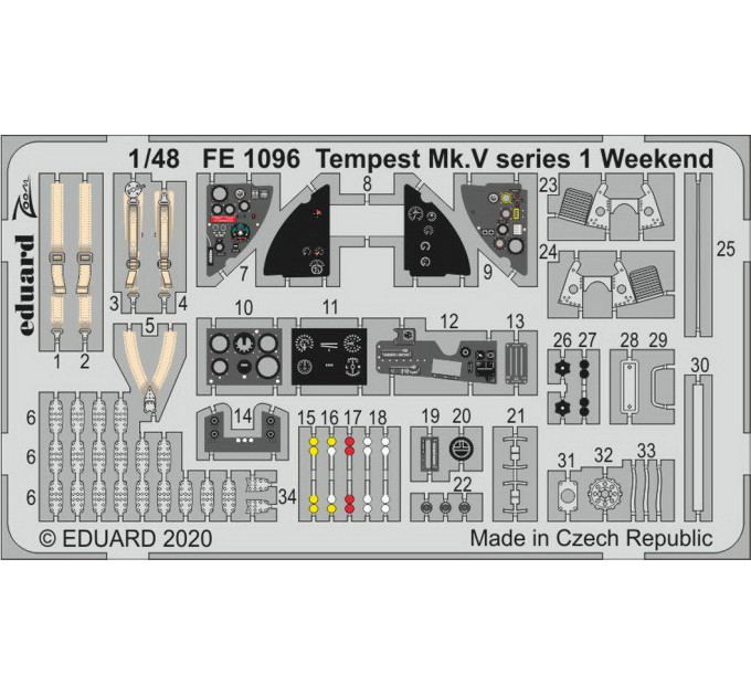 Tempest Mk. V series 1 інтер'єр 1/48