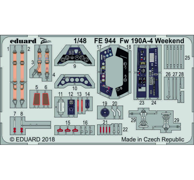 Fw 190A-4 інтер'єр 1/48