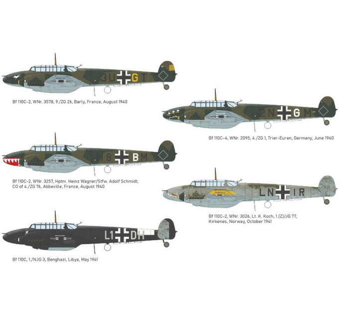 Збірна модель Bf 110C 1/48 Eduard 8209