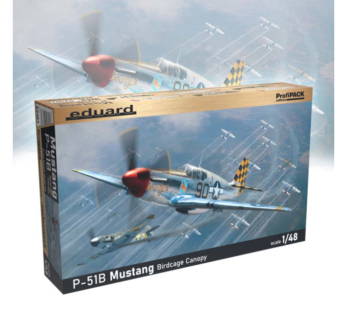 Збірна модель P-51B Mustang Birdcage canopy 1/48 Eduard 82107