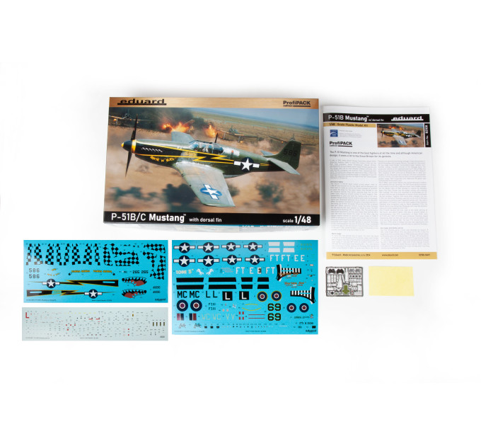 Збірна модель P-51B Mustang з форкілем 1/48 Eduard 82108