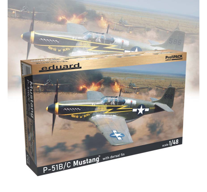 Збірна модель P-51B Mustang з форкілем 1/48 Eduard 82108