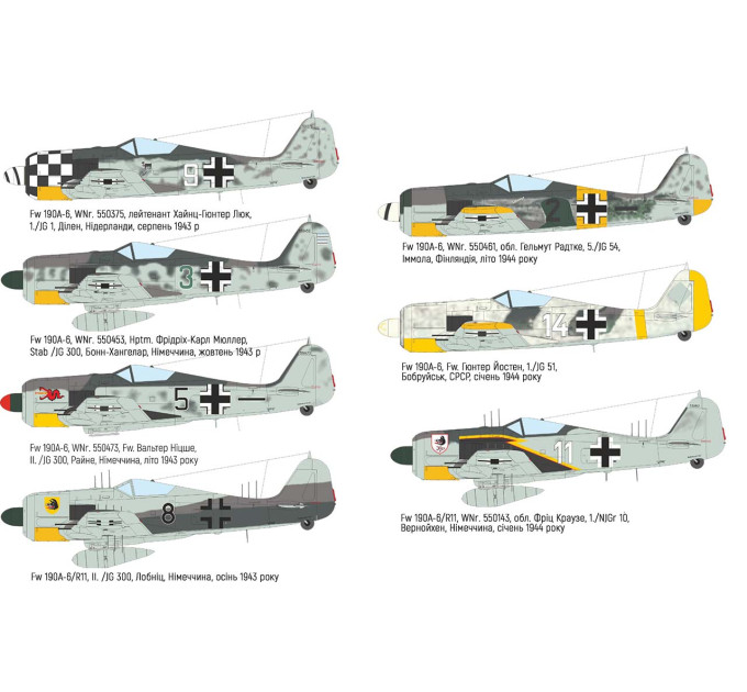 Збірна модель Fw 190A-6 1/48 Eduard 82137