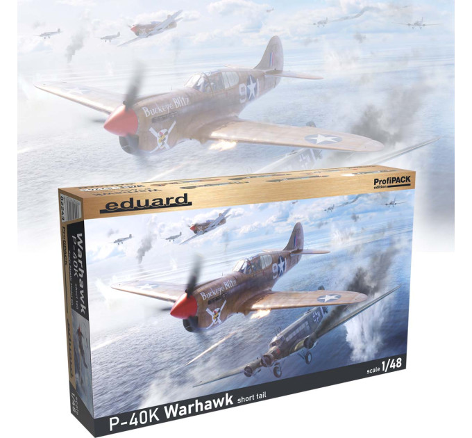 Збірна модель P-40K з коротким хвостом 1/48 Eduard 82243
