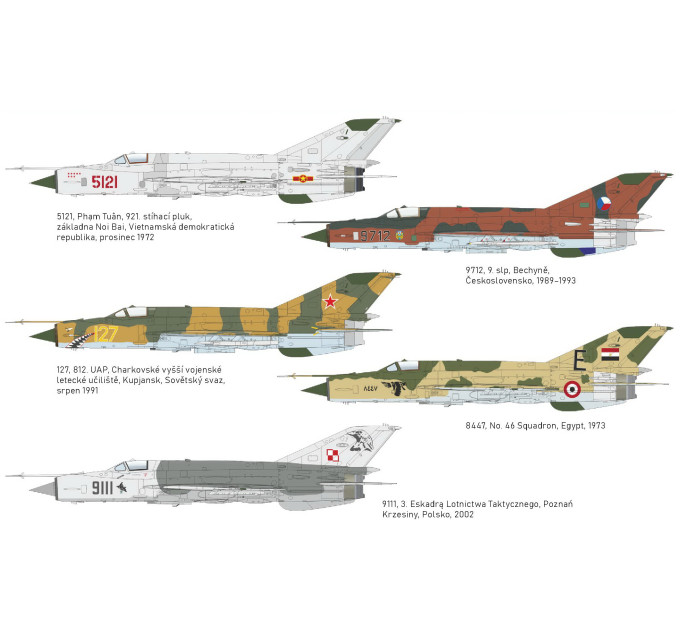 Збірна модель МіГ-21МФ 1/72 Eduard 70142