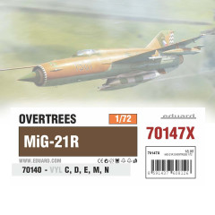 Збірна модель МіГ-21Р 1/72 OVERTREES Eduard 70147X