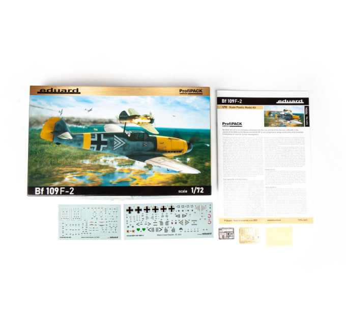 Збірна модель Eduard Bf 109F-2 1/72  ProfiPACK 70154