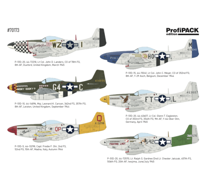 Збірна модель P-51D Mustang 1/72 Eduard 70173