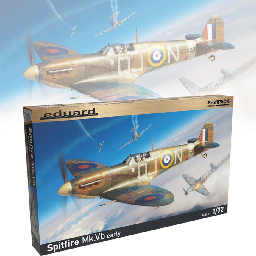 Купити Збірна модель Spitfire Mk. Vb ранній 1/72 Eduard 70205 в