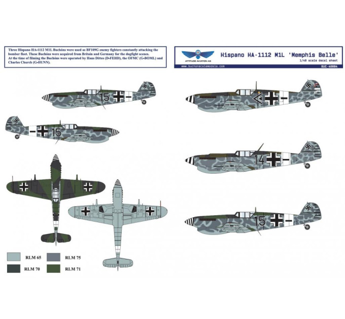 Декаль HA-1112 M1L 1/72 BUC-72003