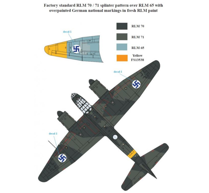 Декаль Ju 88A-4 Фінських ВПС 1/48 SBS-D48009