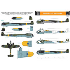 Декаль Do 17Z Фінських ВПС 1/48 SBS-D48010