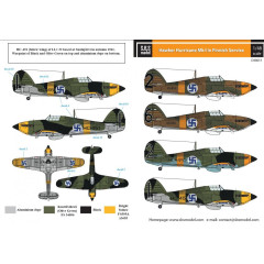 Декаль Hawker Hurricane Mk. I Фінських ВПС 1/48 SBS-D48011