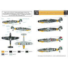 Декаль Bf 109G-6 частина II 1/48 SBS-D48021