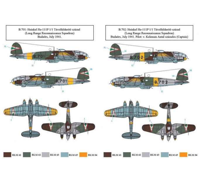 Декаль He 111P 1/48 SBS-D48023