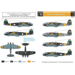 Декаль He 111P 1/48 SBS-D48023