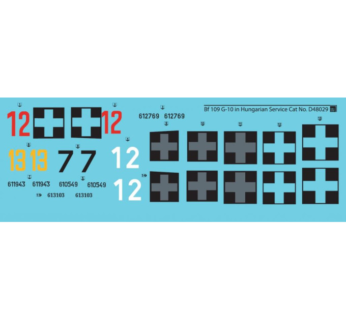 Декаль Bf 109G-10 1/48 SBS-D48029
