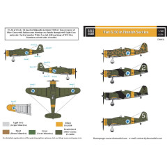 Декаль Fiat G.50 Freccia 1/48 SBS-D48032