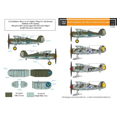 Декаль Gloster Gladiator 1/72 SBS-D72006