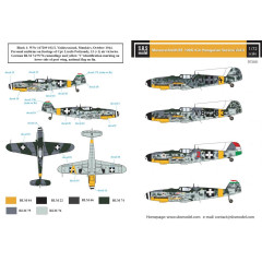 Декаль Bf 109G-6 1/72 SBS-D72021