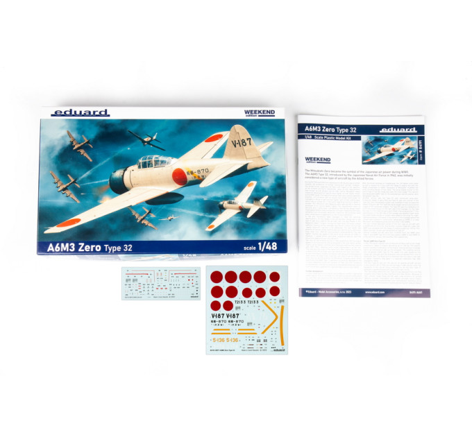 Збірна модель Eduard A6M3 Zero Type 32 1/48 Weekend 84191