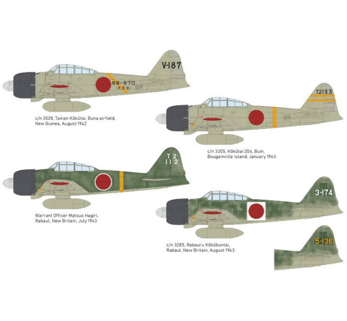 Збірна модель Eduard A6M3 Zero Type 32 1/48 Weekend 84191