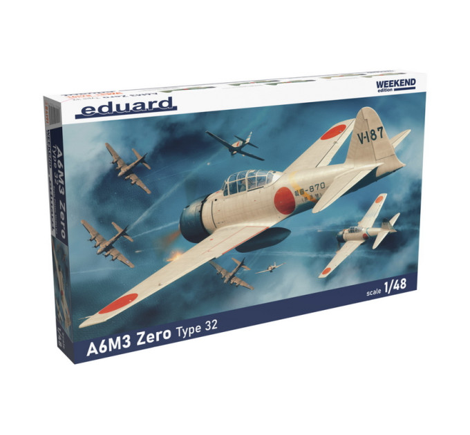 Збірна модель Eduard A6M3 Zero Type 32 1/48 Weekend 84191