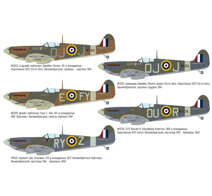 Збірна модель Spitfire Mk. Vb early 1/48 Eduard 84198