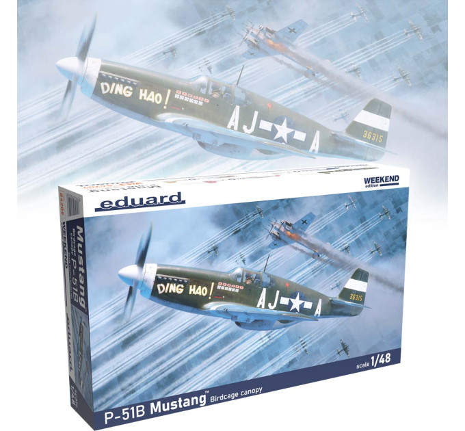Збірна модель P-51B/ C з кабіною типу пташина клітка 1/48 Eduard 84209