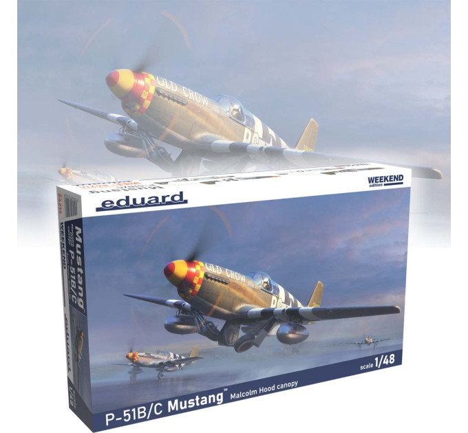 Збірна модель P-51B Malcolm Hood 1/48 Eduard 84214