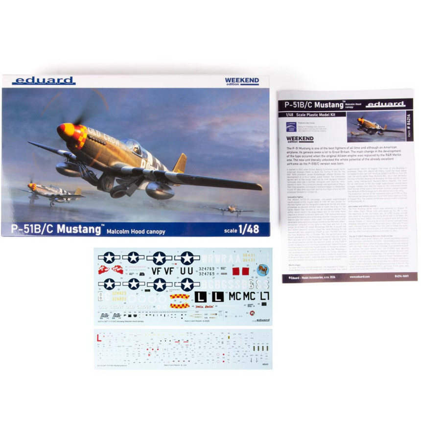 Купити Збірна модель P-51B Malcolm Hood 1/48 Eduard 84214 в