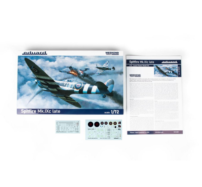 Збірна модель Spitfire Mk. IXc пізній 1/72 Eduard 7473