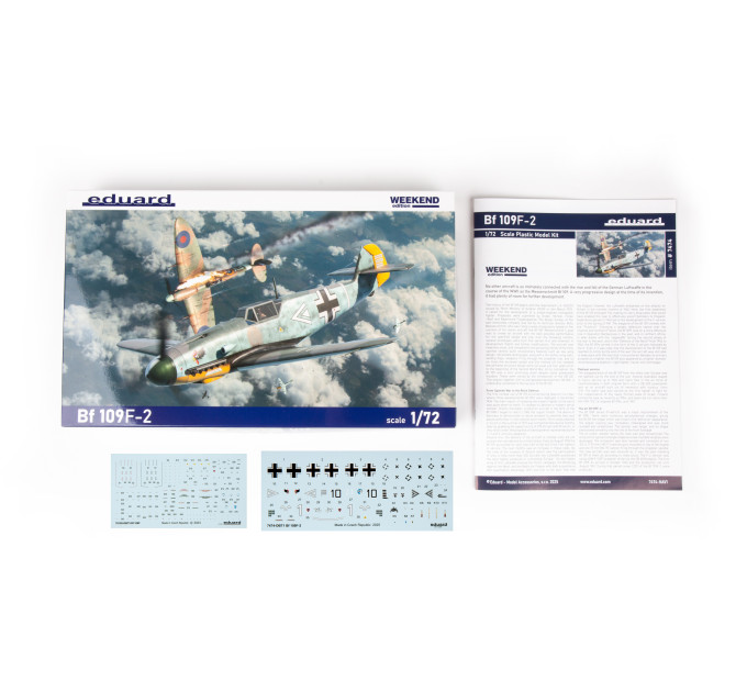 Збірна модель Bf 109F-2 1/72 Eduard 7474