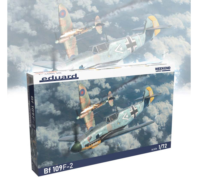 Збірна модель Bf 109F-2 1/72 Eduard 7474