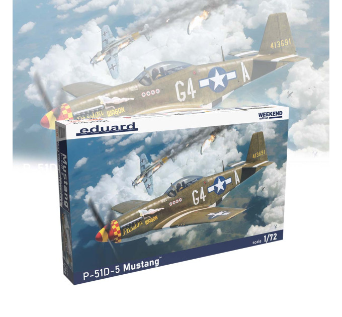 Збірна модель P-51D-5 Mustang 1/72 Eduard 7476